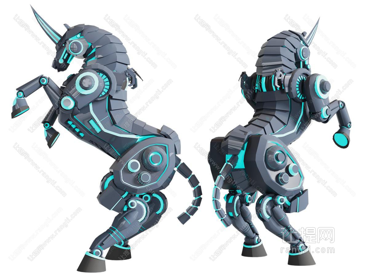 现代科幻独角兽 智能机器