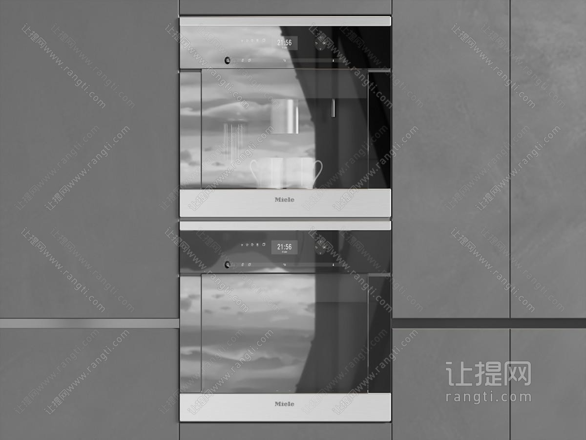 现代烤箱 咖啡机 厨房电器