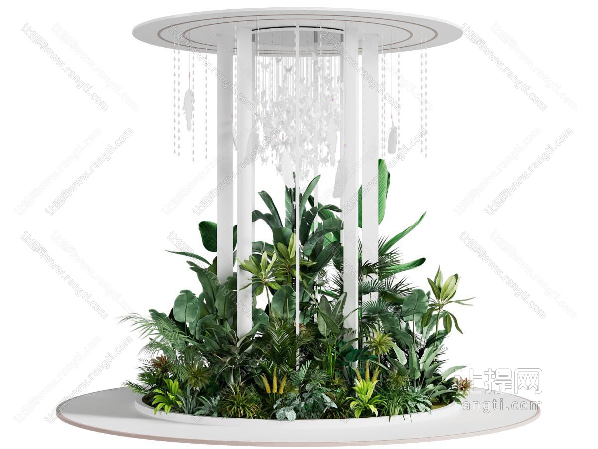 现代室内花草花卉景观园艺小品