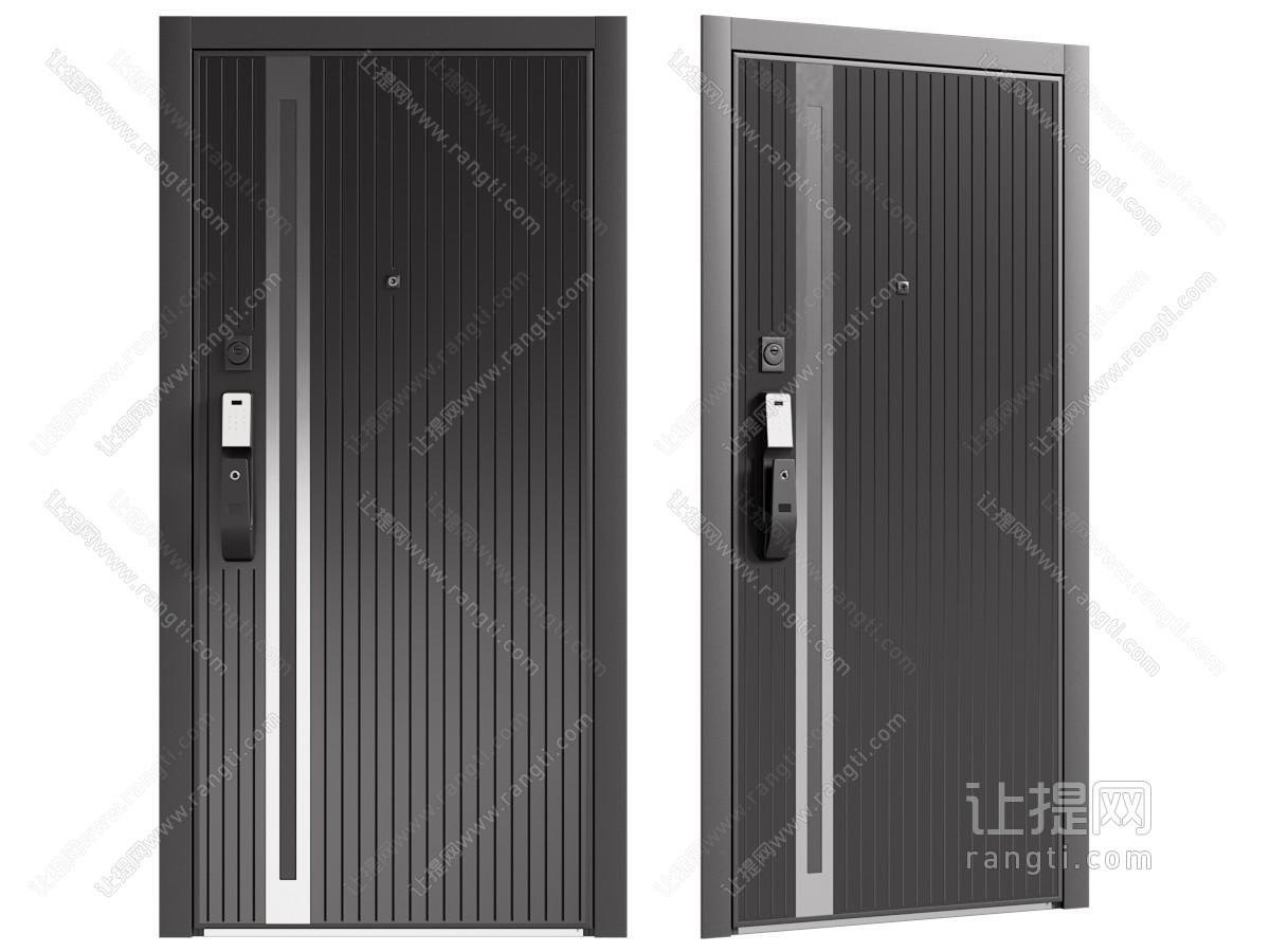 现代密码锁入户门 平开门 防盗门