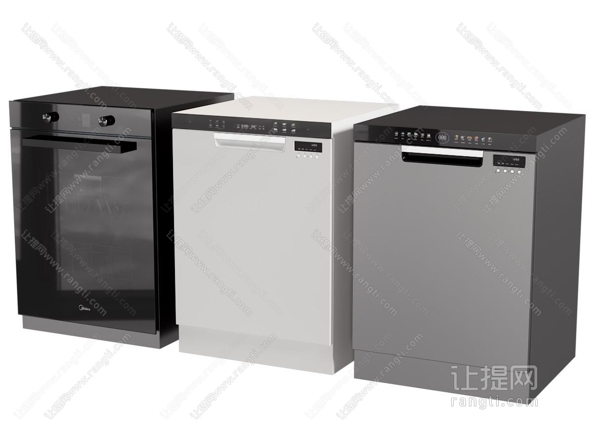 现代洗碗机 厨房电器