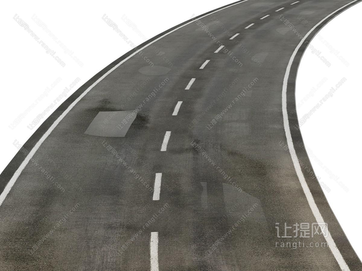现代柏油公路 道路