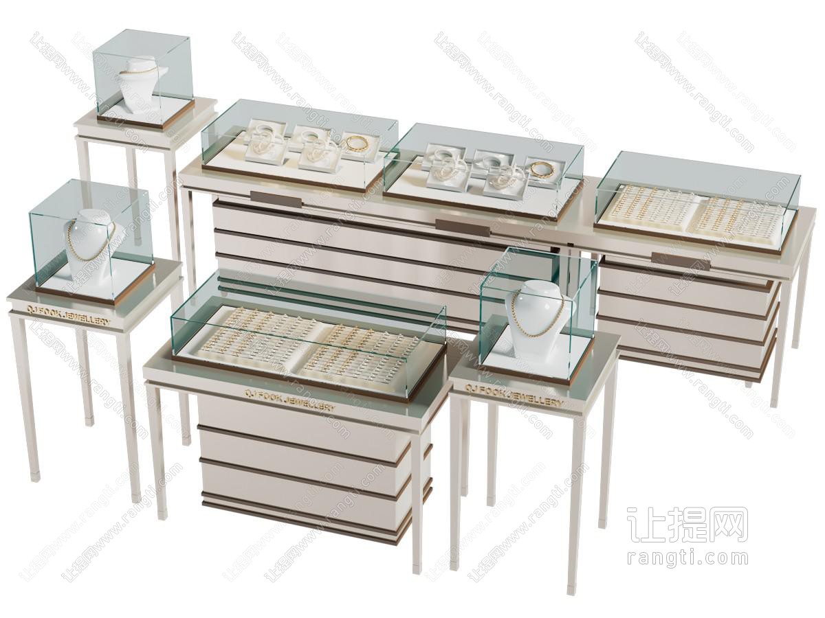 现代珠宝首饰展柜 展台