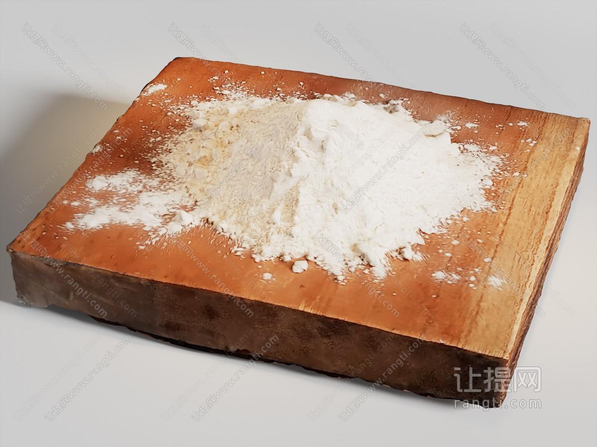 现代砧板 面粉 摆件组合