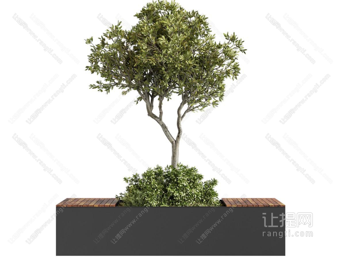 现代景观公共椅子