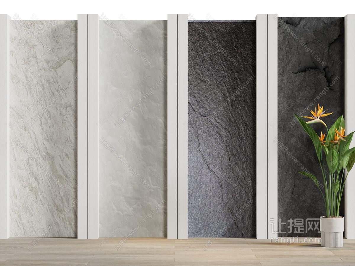 现代大理石 毛石背景墙