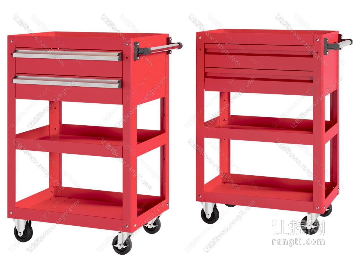 现代小推车 工具车 工具箱