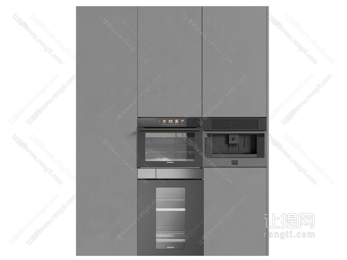 现代烤箱 咖啡机 消毒柜 厨房电器