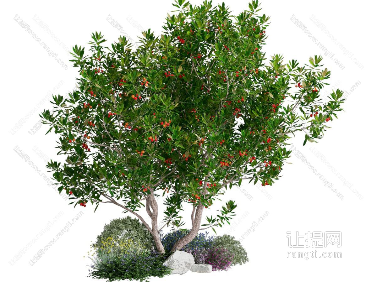 现代花卉 花草 灌木景观园艺小品