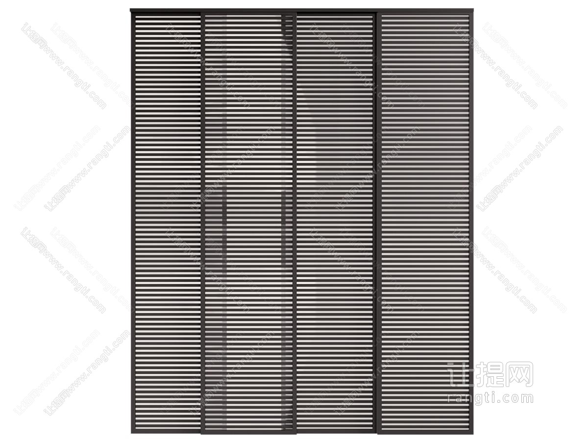 现代百叶推拉门