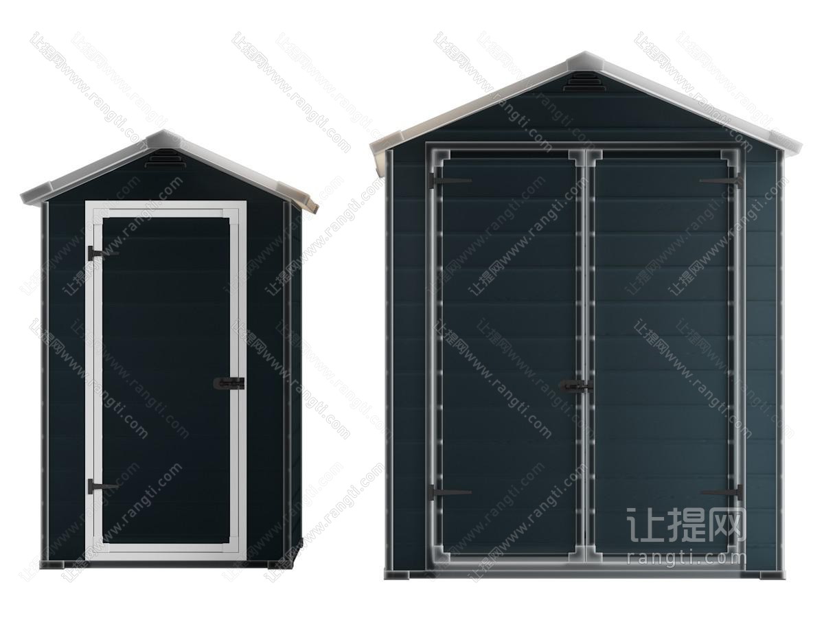 现代庭院杂物间 花园储物间 谷仓 卫生间