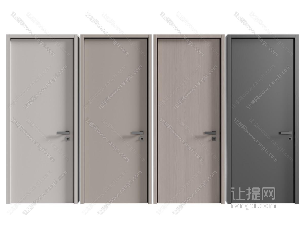 现代木门 房门 平开门