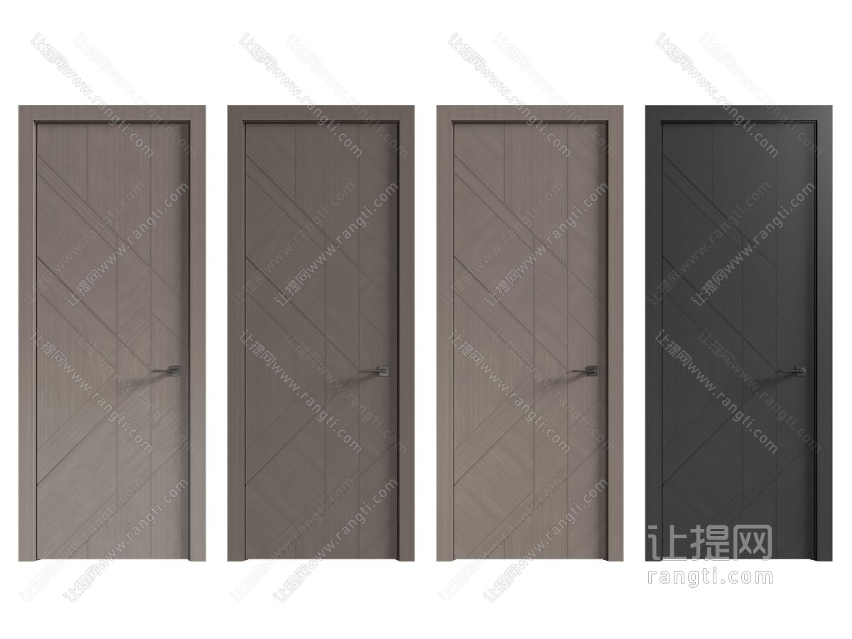 现代木门 平开门 房门