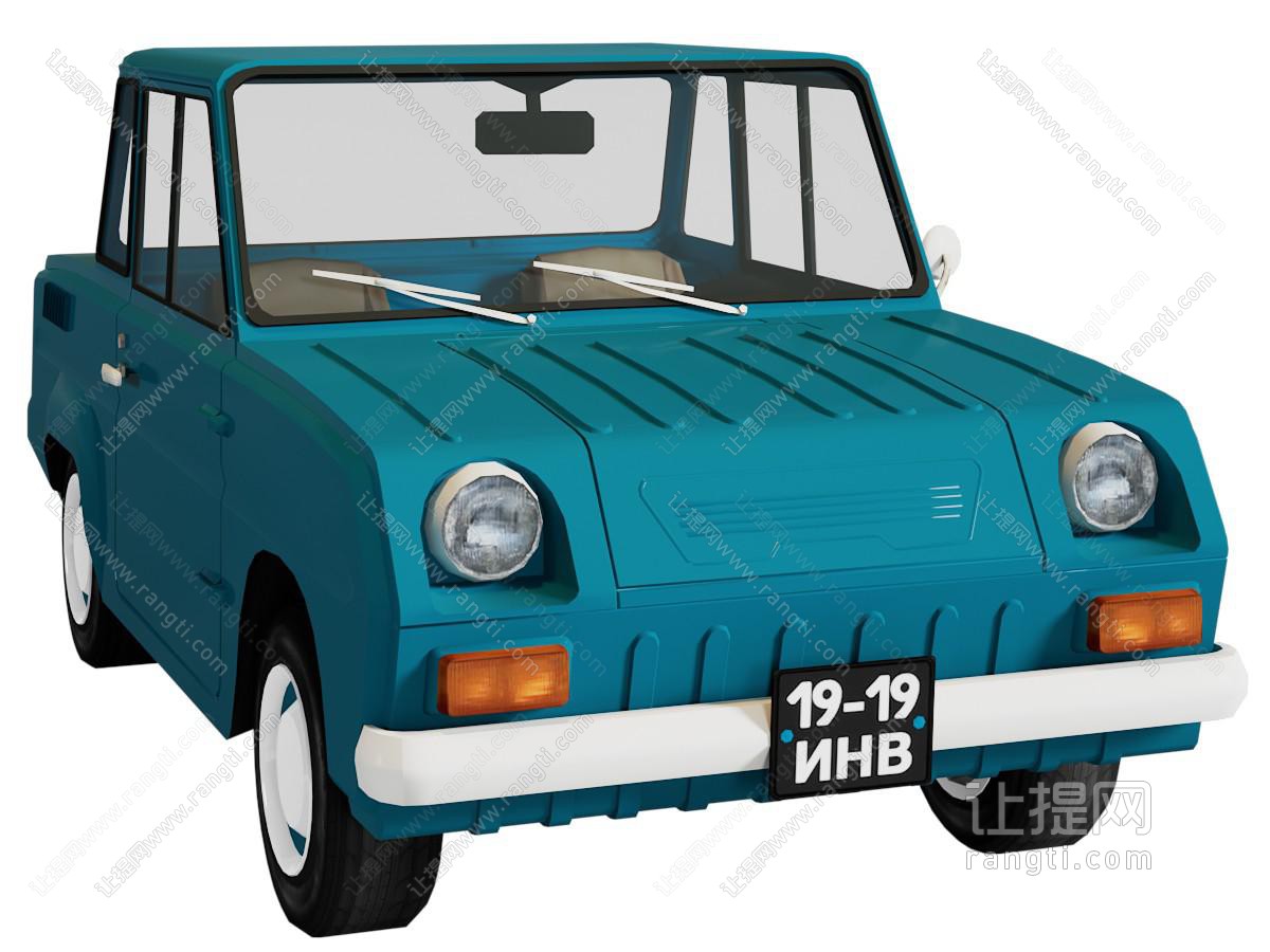 现代卡通汽车 轿车