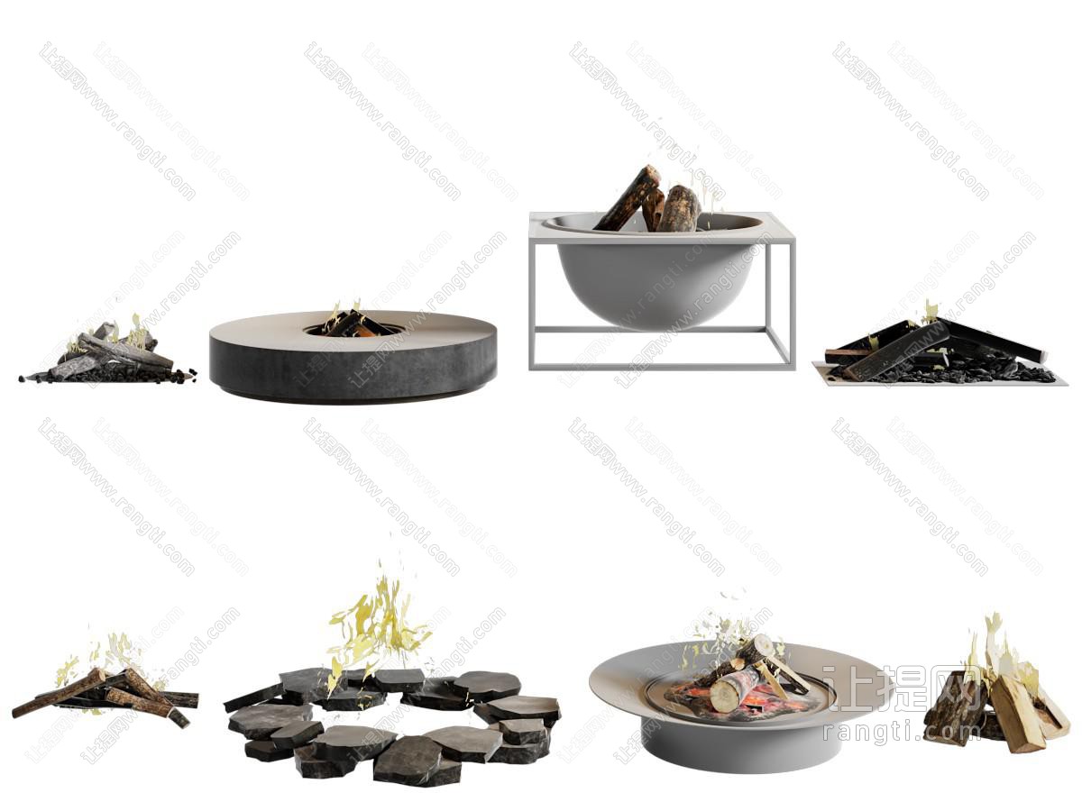 现代户外火炉 篝火 火盆