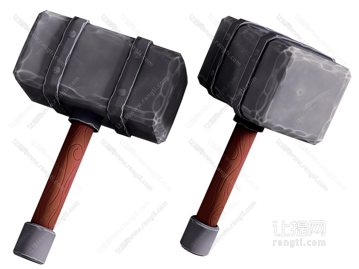 现代卡通锤子 武器