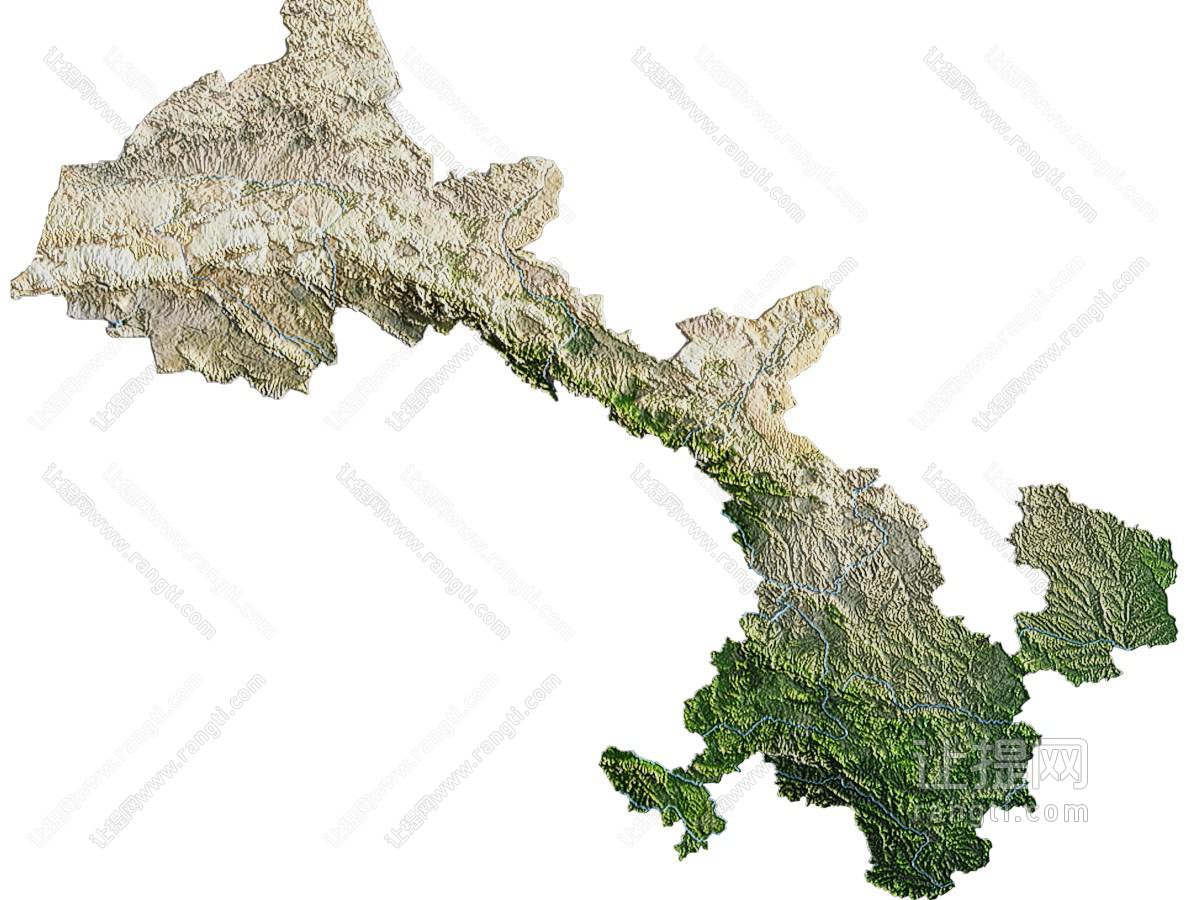 现代地形 地貌