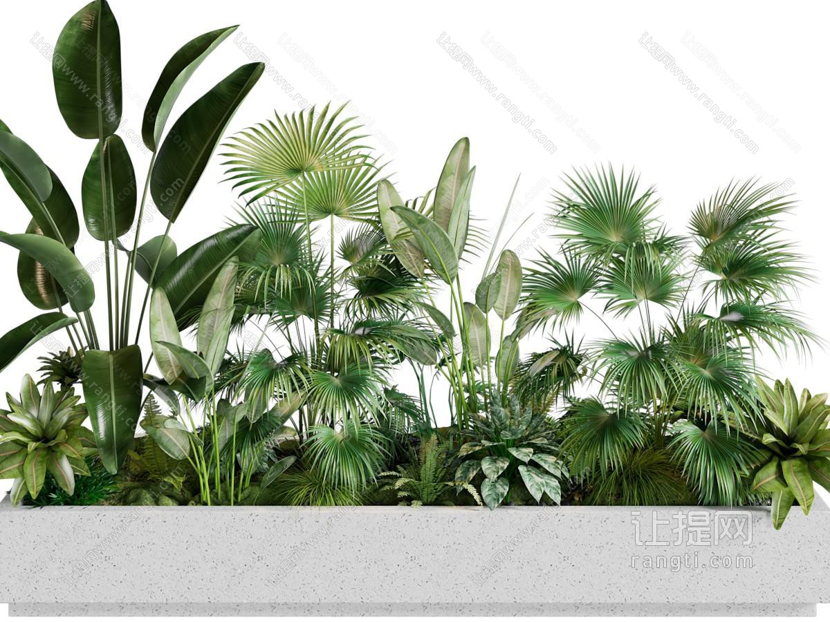 现代花坛花草植物景观园艺小品