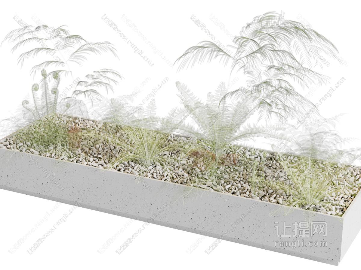 现代花坛花草植物景观园艺小品