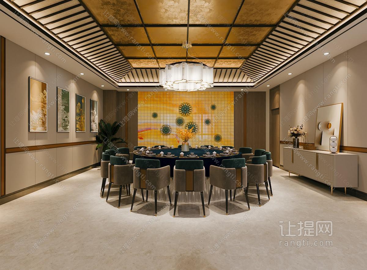 新中式酒店包厢包间