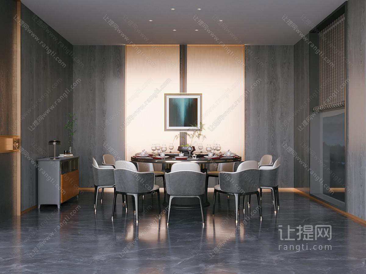 新中式酒店包厢包间