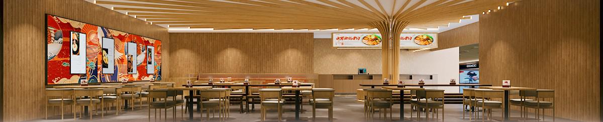 现代饭店餐馆就餐区 小吃店