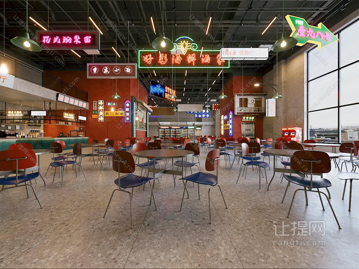 工业风loft食堂