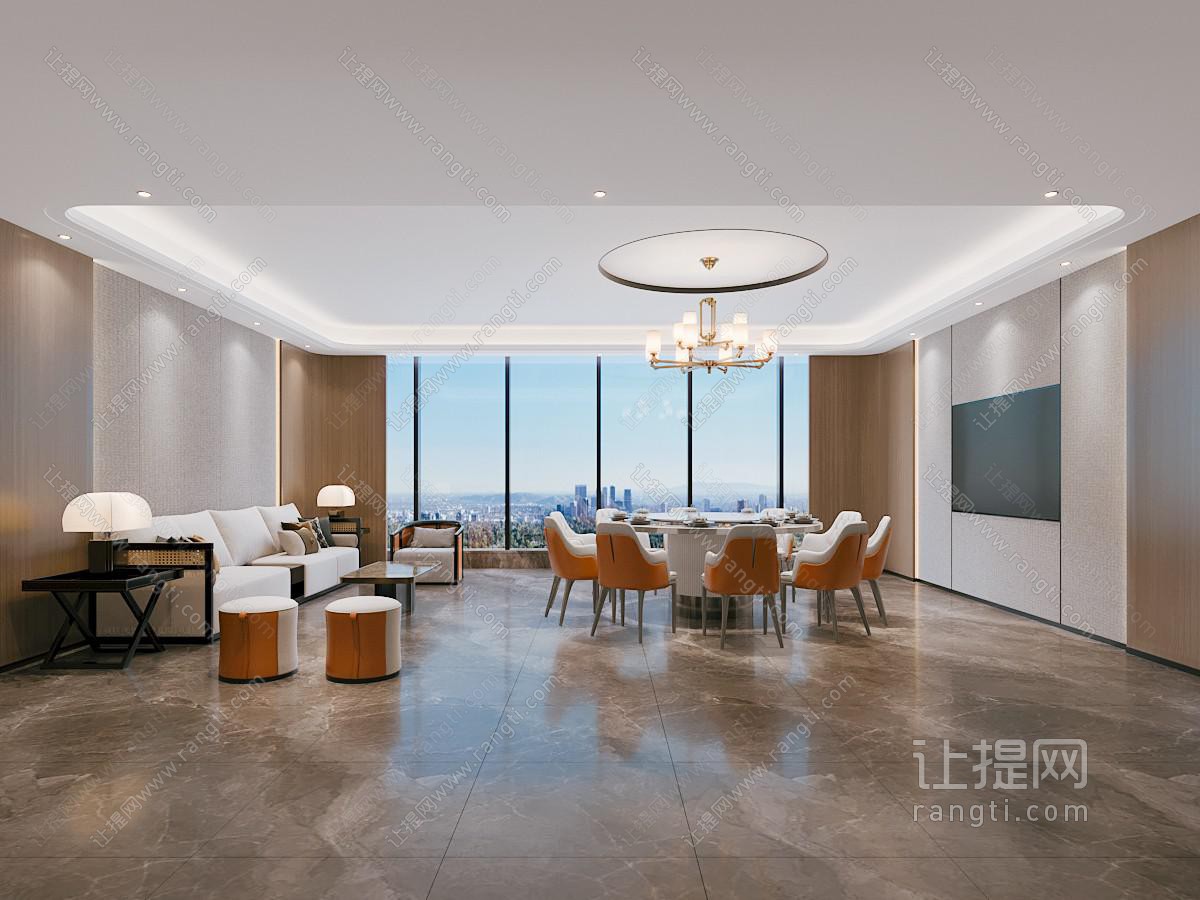 新中式酒店包厢包间