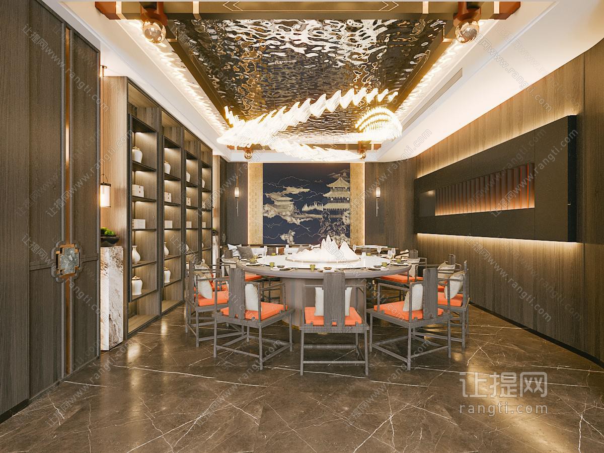 新中式酒店包厢包间