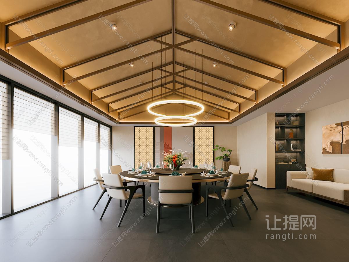 新中式酒店包厢包间