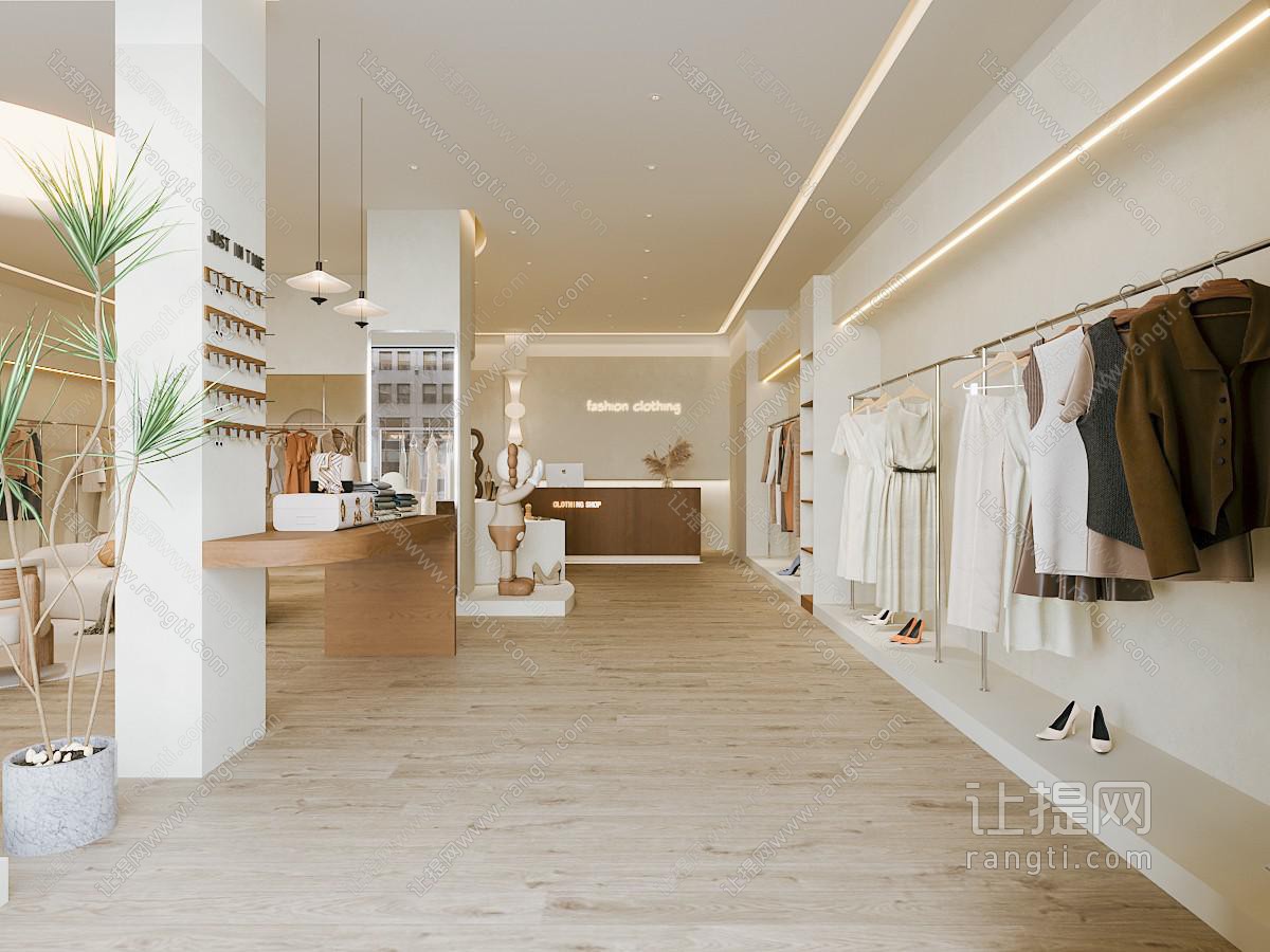侘寂风服装专卖店