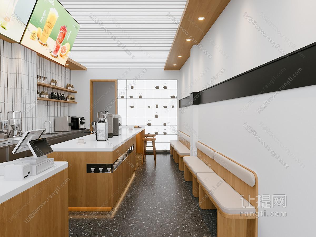 现代咖啡奶茶店