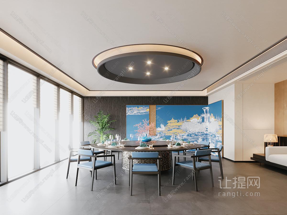 新中式酒店包厢包间