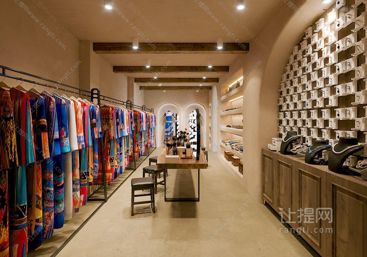 侘寂风民族服装专卖店