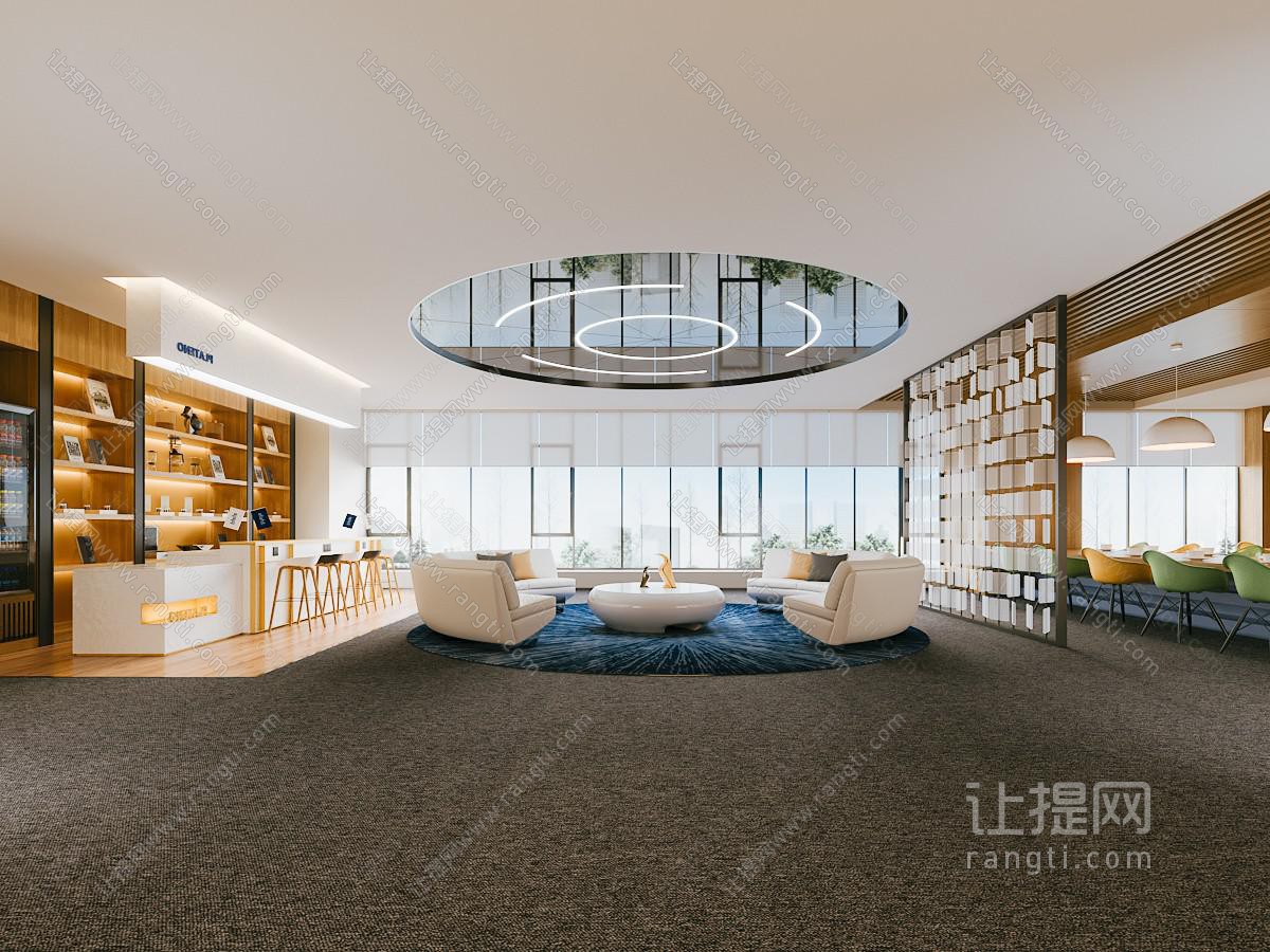 现代公司茶水间 休闲区