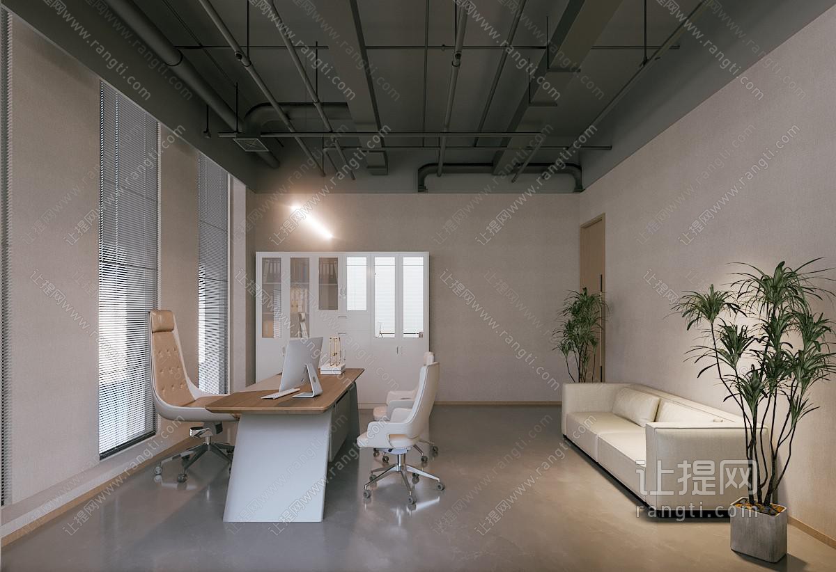 工业风loft公司接待区