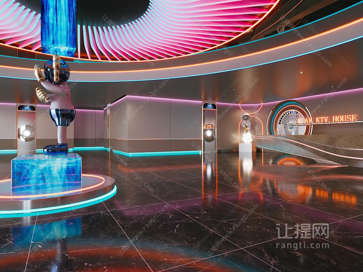 现代科技大堂前台接待