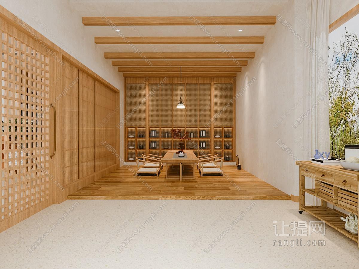 日式饭店餐馆包厢包间