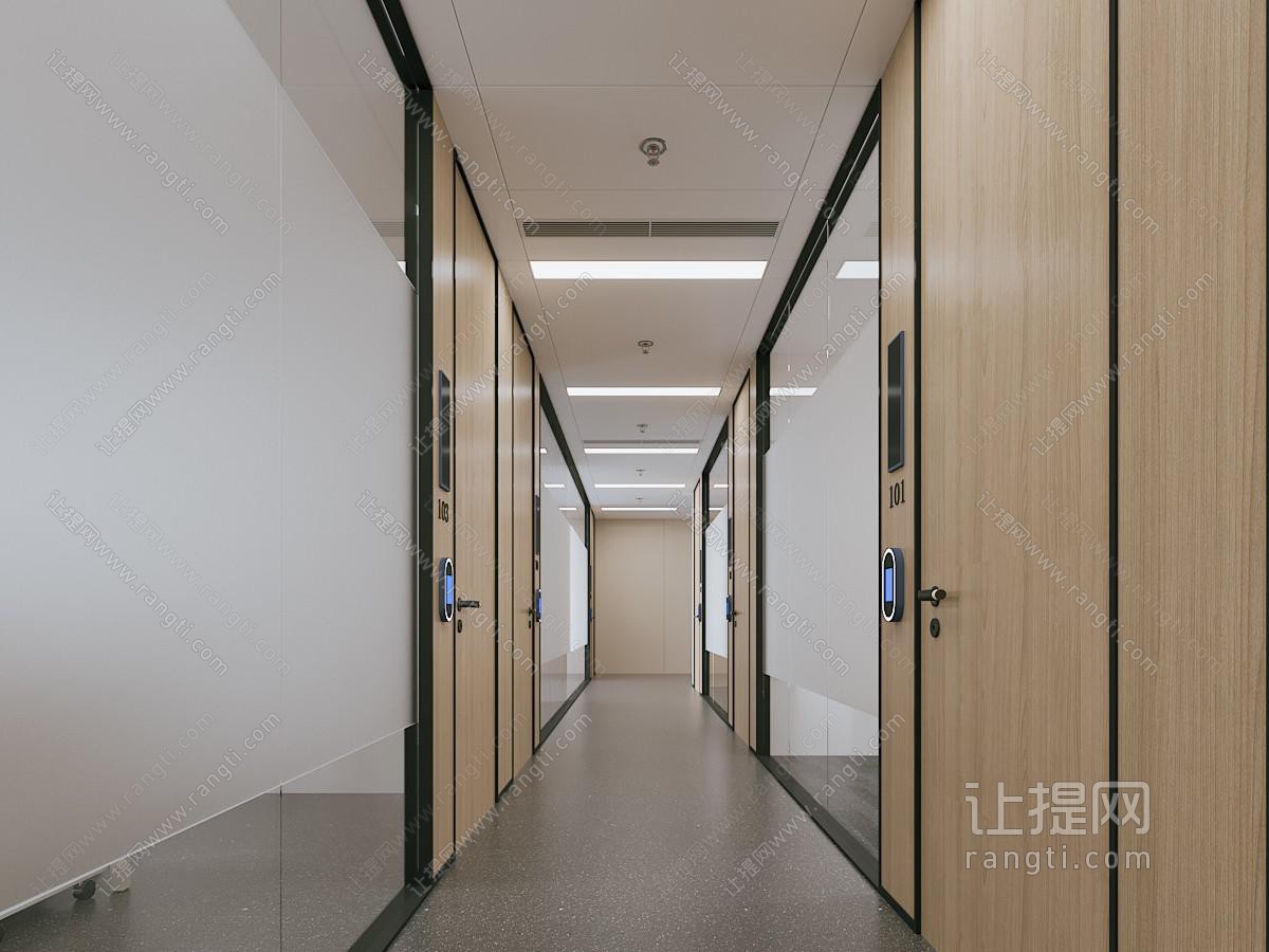 现代公共卫生间 洗手间