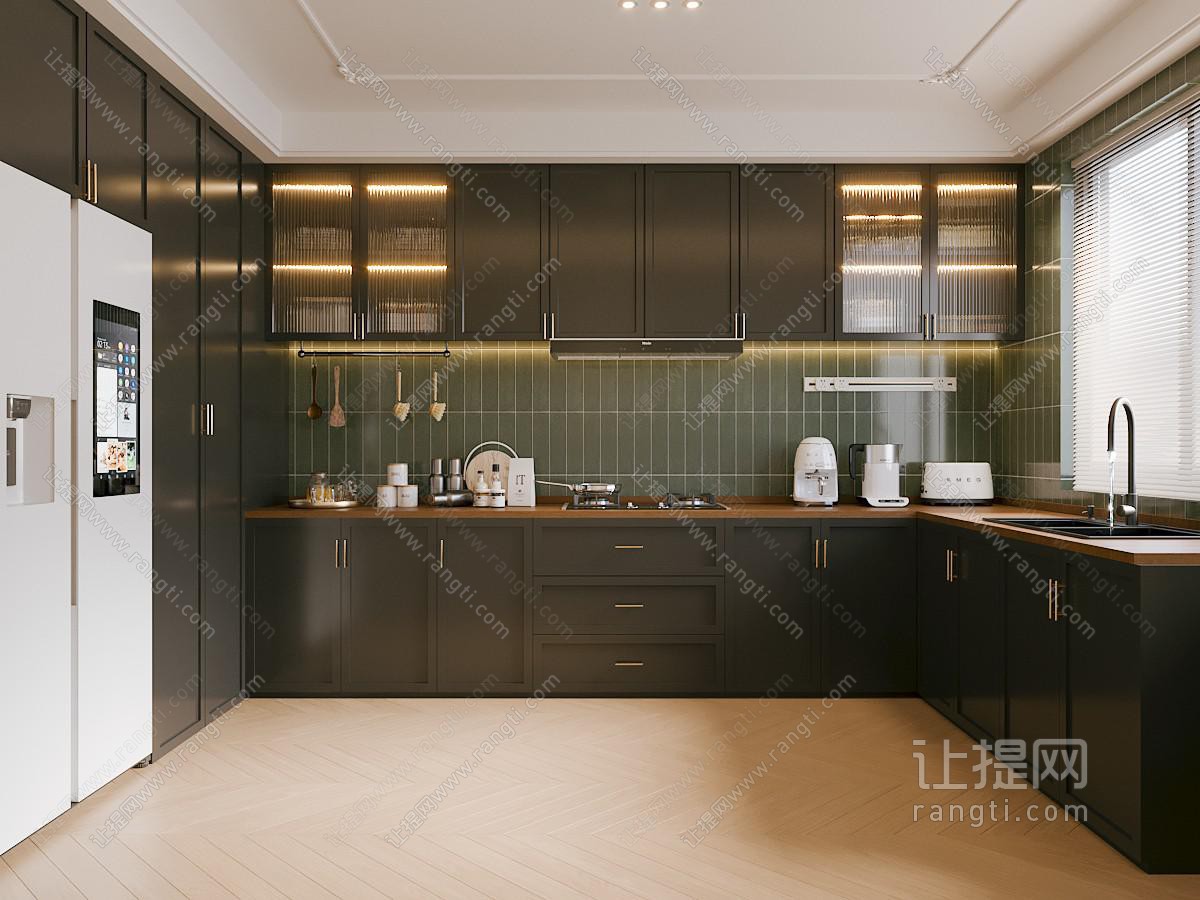现代中古风厨房