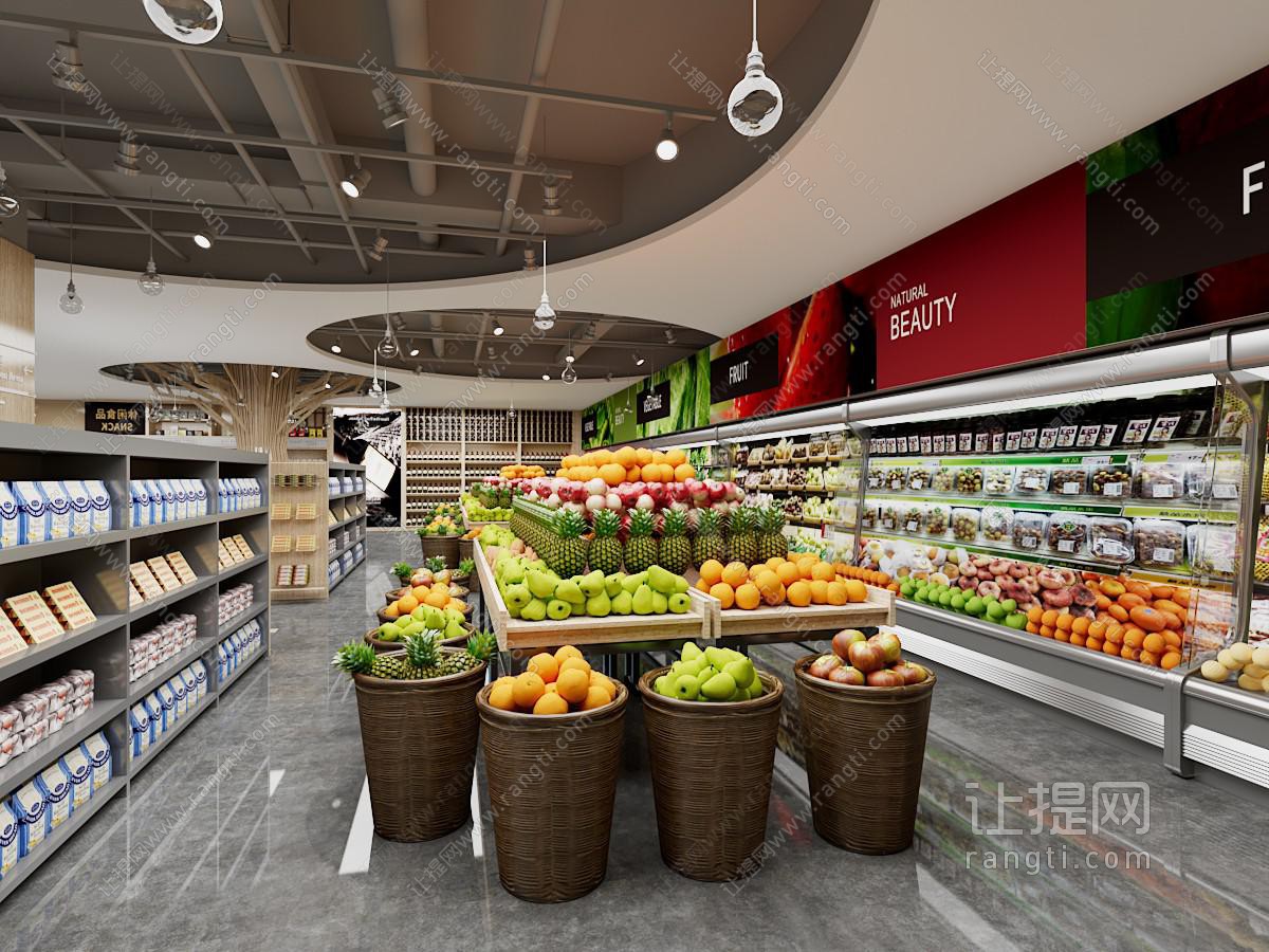 现代水果生鲜便利店 百货超市