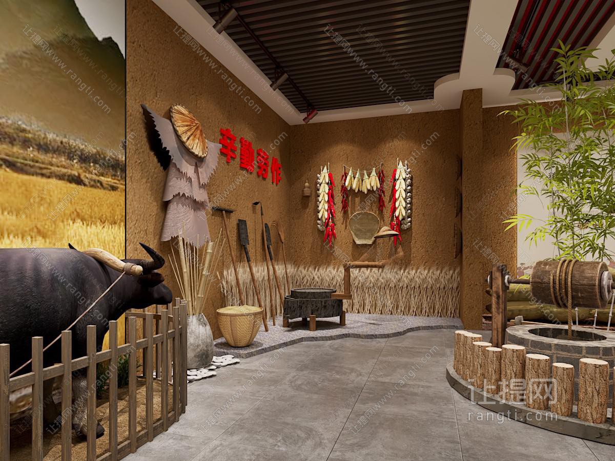 现代农作物展厅展览 粮食传承馆