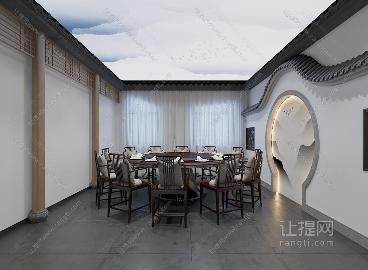 新中式酒店包厢包间