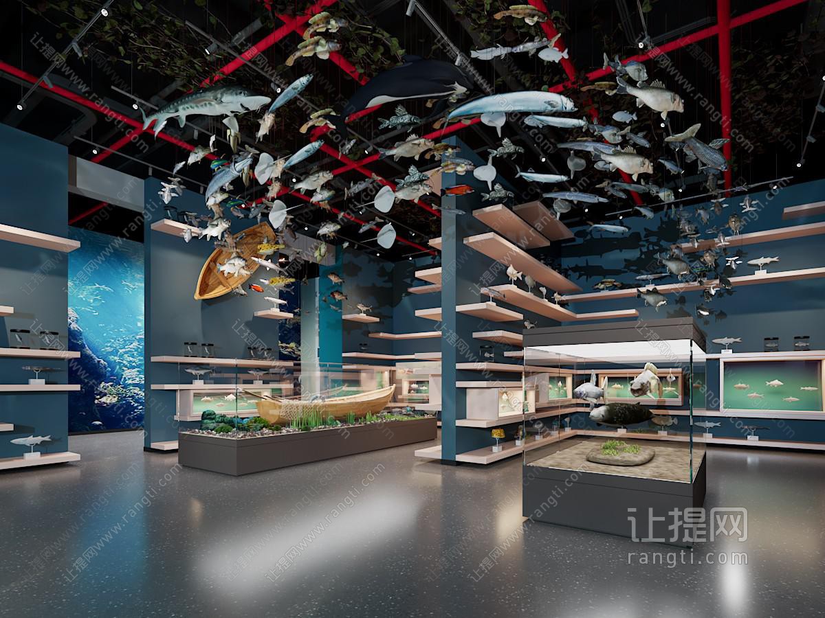 现代海洋生物展馆 展厅