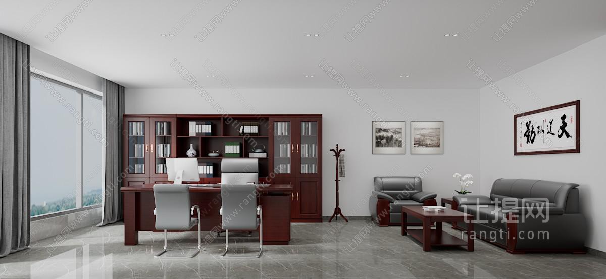 新中式董事长 总经理办公室