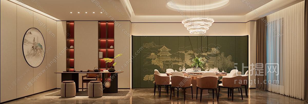 新中式酒店包厢包间