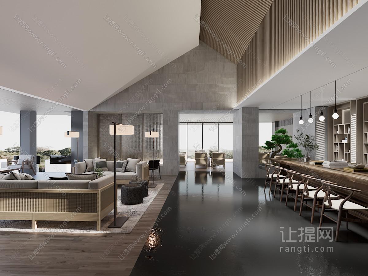 新中式接待区 洽谈区