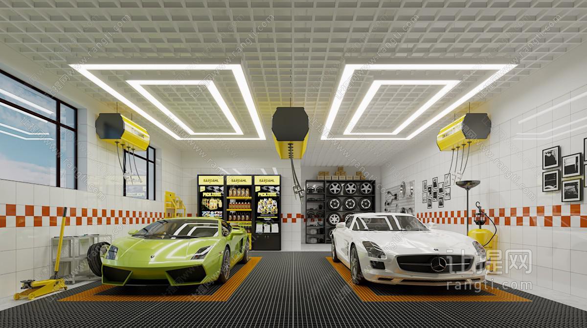 现代洗车行 汽车美容店