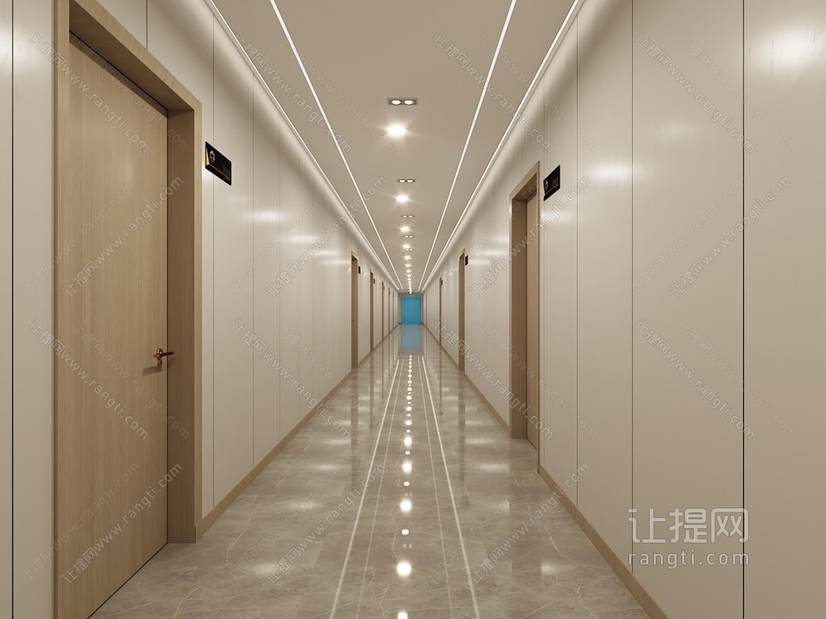 现代酒店走廊过道
