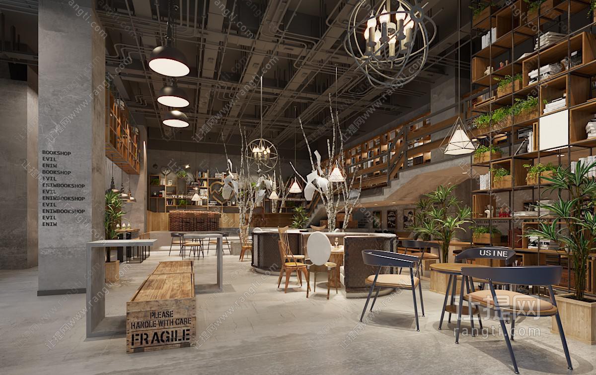 工业风loft饭店餐馆